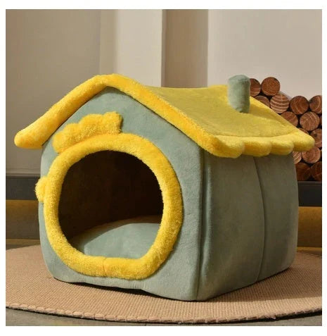 A cozy and comfortable pet bed with a self-warming fabric, durable non-slip base, and removable machine-washable cover