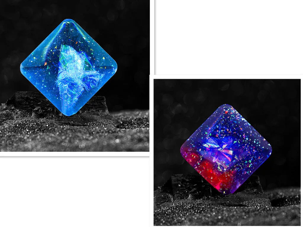 Resin rotating pocket flip toy, 4 x 4 x 1.3 cm quadrilateral desk toy in multiple colour options