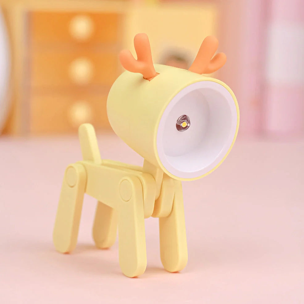 LED decorative animal night light in various colours measuring 55x35x80mm