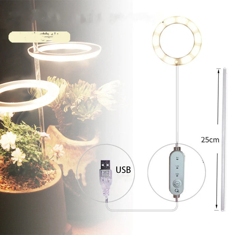Full spectrum LED grow light for indoor plants with acrylic stick