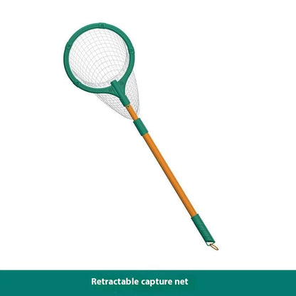 Plastic insect observation box for children with retractable catch net and multi-piece set options