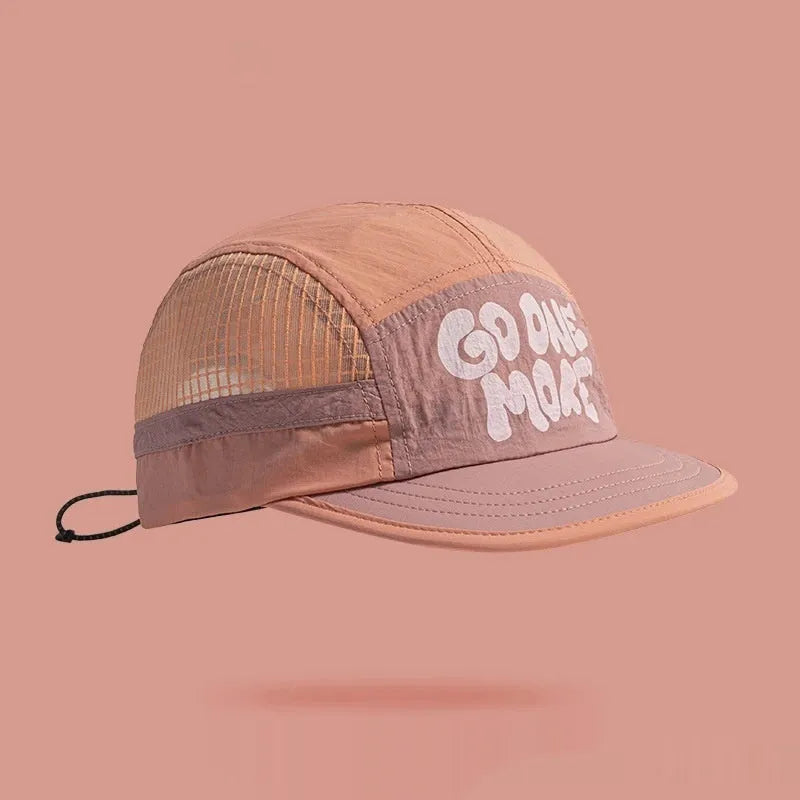 Gradient quick-drying mesh baseball cap with dome crown in summer colours