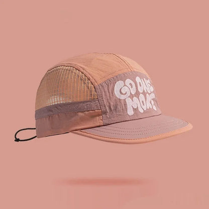 Gradient quick-drying mesh baseball cap with dome crown in summer colours