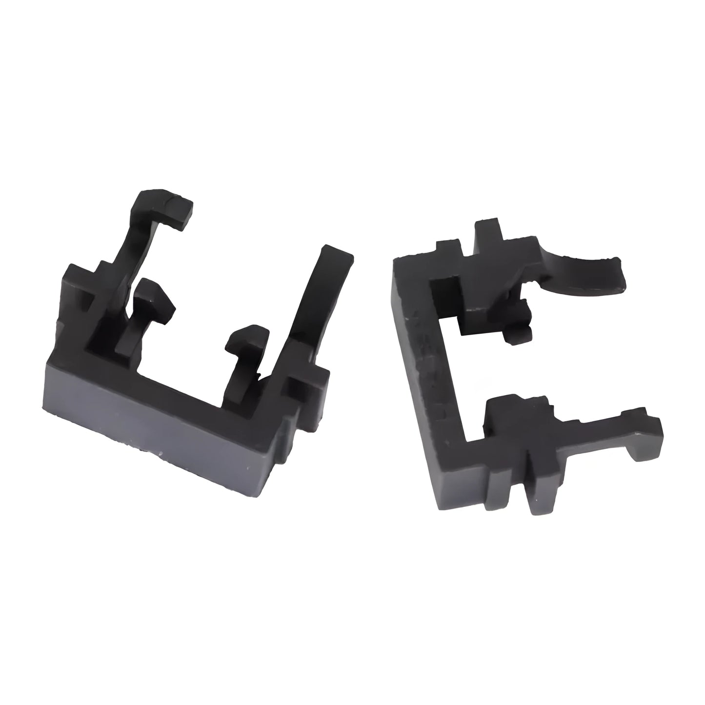Black plastic LED headlight adaptor bracket for Ford cars