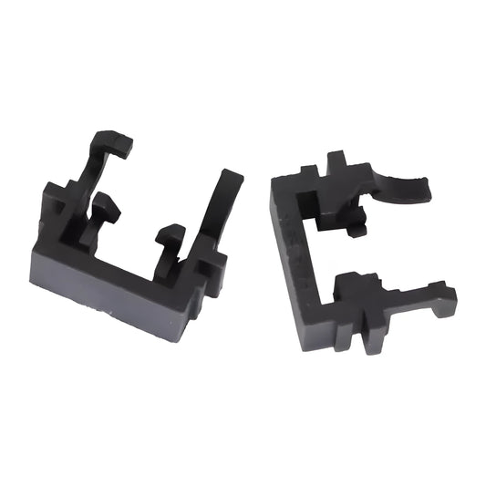 Black plastic LED headlight adaptor bracket for Ford cars