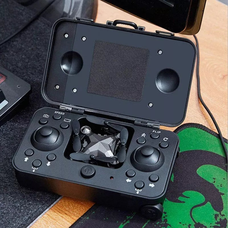 Foldable mini UAV drone with HD camera for aerial photography and mobile control