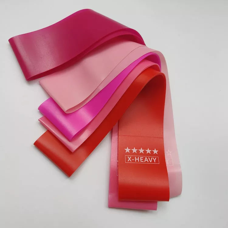 Gradient Elastic Ring Fitness Resistance Band Set with five resistance levels