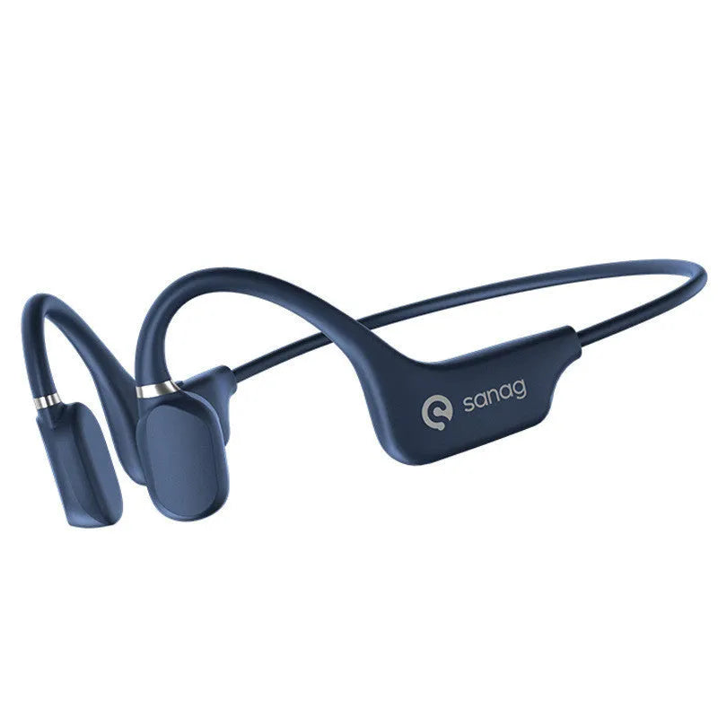 Bone conduction Bluetooth headset in hanging neck design for sports running, available in multiple colours