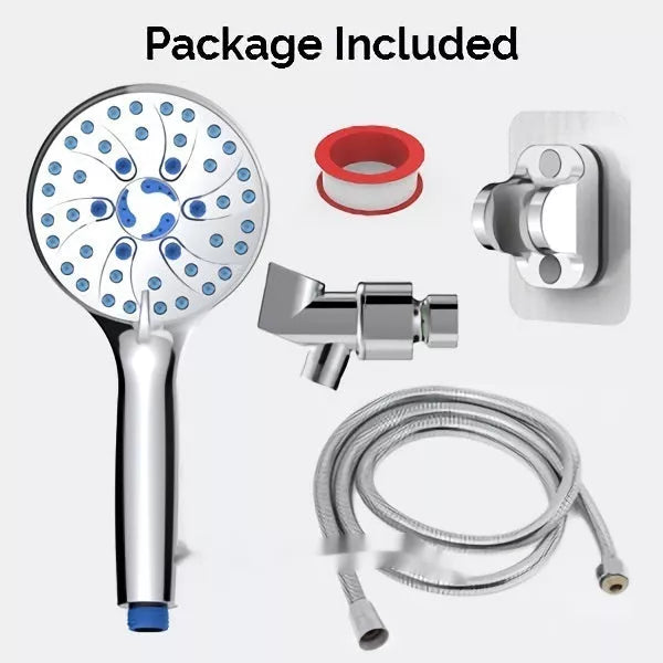 Portable handheld shower with adjustable settings and durable ABS construction