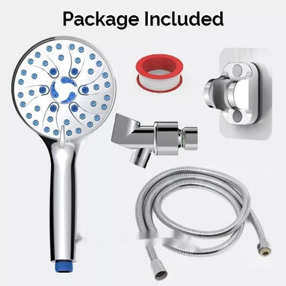 Portable handheld shower with adjustable settings and durable ABS construction