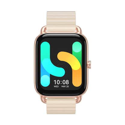 HAYLOU RS4 Plus smartwatch in Black with AMOLED display showing fitness stats