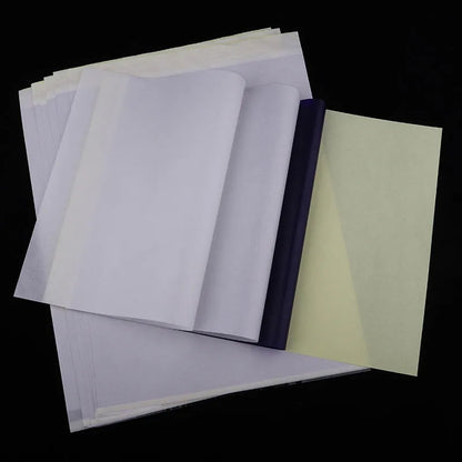 Tattoo transfer paper quadruple copy A4 sheets with transfer paste gel for clear stencil creation