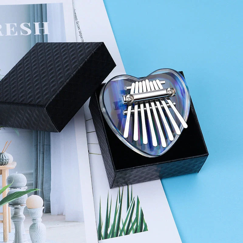 Mini Kalimba 8 Keys Thumb Piano in wooden and acrylic designs