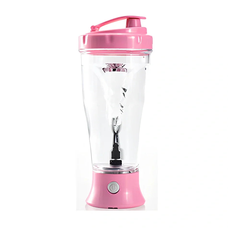 Mini automatic protein powder electric mixing cup in black, green, white, or orange colours