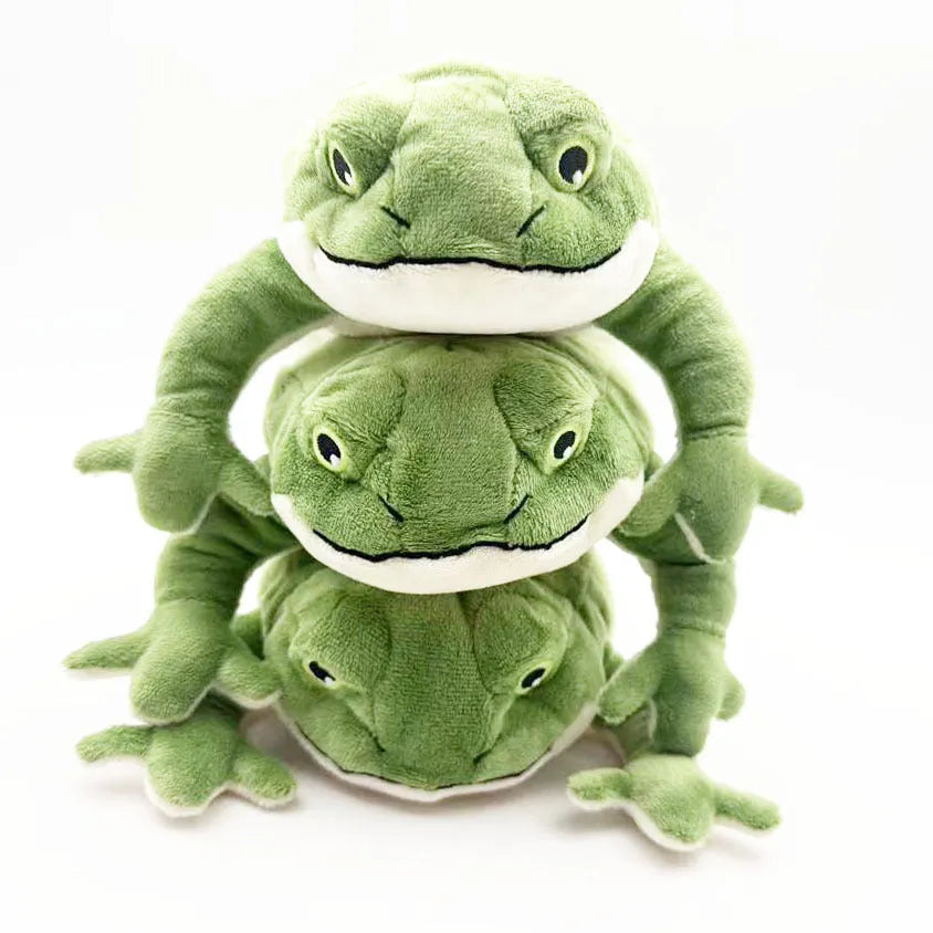 Green plush dog toy 27x16x5cm 57g sound and bite-resistant pet companion toy