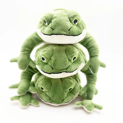 Green plush dog toy 27x16x5cm 57g sound and bite-resistant pet companion toy