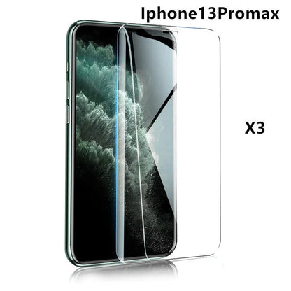 Tempered glass screen protector with 9H hardness and oleophobic coating for iPhone and Samsung phones