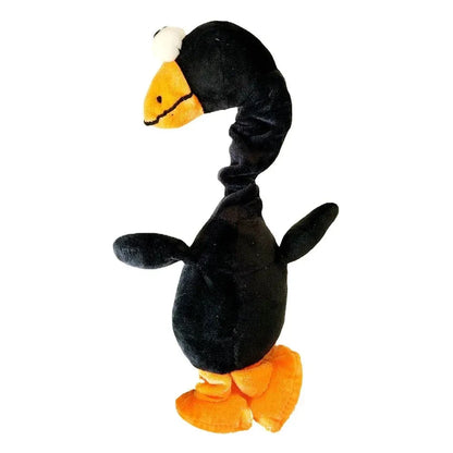 Screaming chicken sound dog chew toy in durable rubber, approximately 15cm long