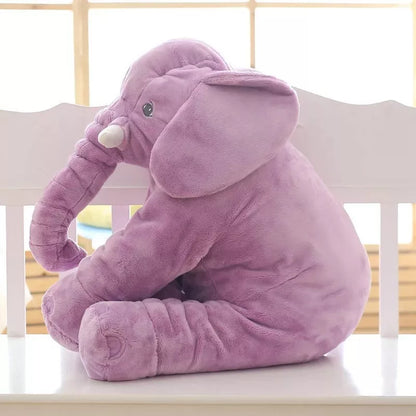 Soft elephant plush toy pillow shell for baby sleep comfort in multiple colors