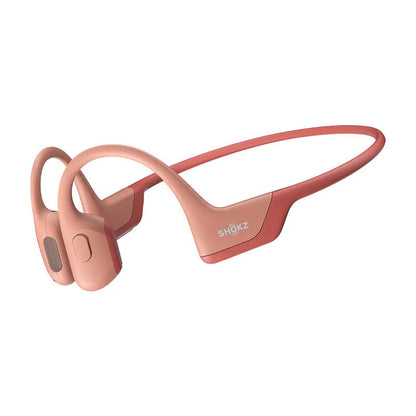 Wireless bone conduction earphones with titanium alloy frame in neck-hanging sports design