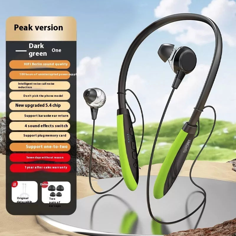 Wireless Bluetooth neckband earphones in skin-friendly colors with magnetic design
