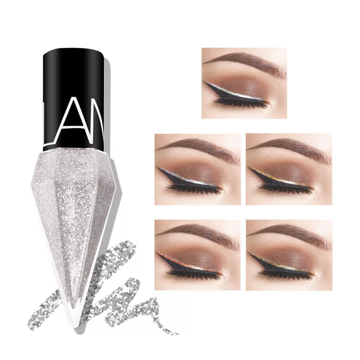 LOOKAVE Diamond Shiny Eyeliner in bulk, 25G, available in five spot colors