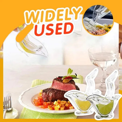 Transparent acrylic bird-shaped manual lemon juicer for squeezing lemon slices