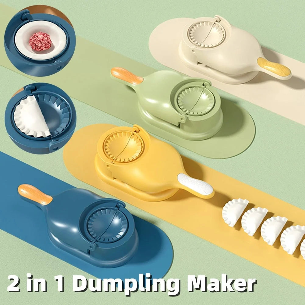 2-in-1 Dumpling Maker with non-slip handle in various colors