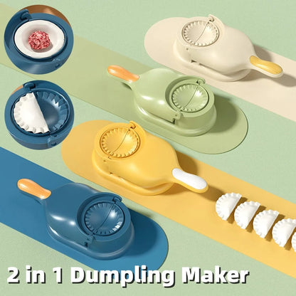 2-in-1 Dumpling Maker with non-slip handle in various colors