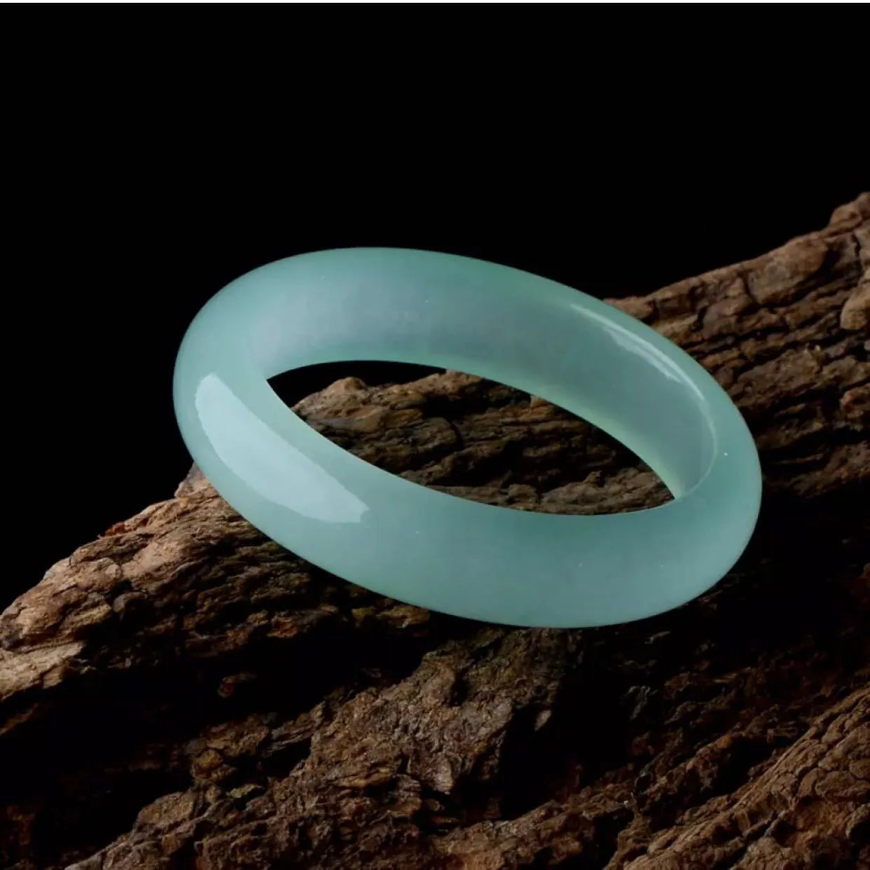 Oil cyan light green jade quartz rock bracelet for women in modern simplicity style, shown in blue and green colour options.