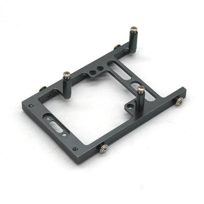 Alloy military-style remote control car accessories including grey front bar, beam, axles, and black tyres