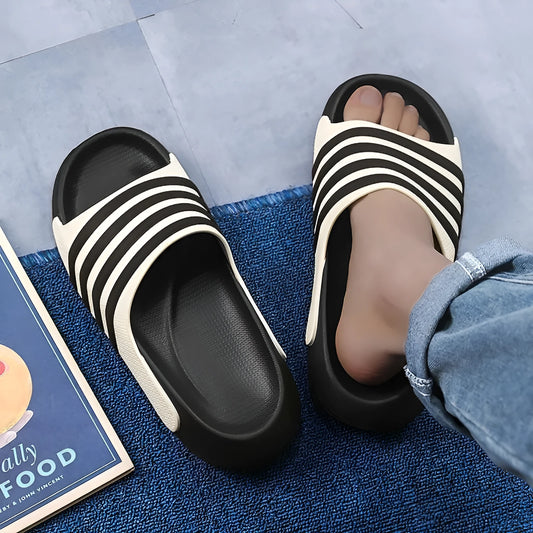 Casual PVC outdoor slippers for teenagers with EVA sole in multiple colour options
