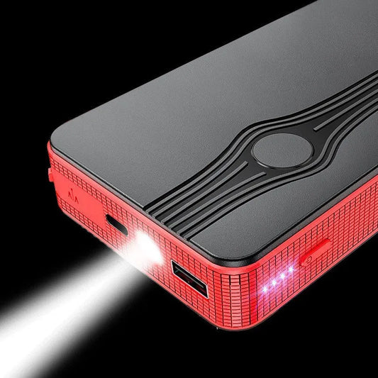 Red K4-E automobile emergency starting power supply with 6000mAh capacity for jump-starting and device charging