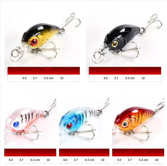 3.7g Luya Bait Set for freshwater cockroach control, durable ABS material, 4cm length