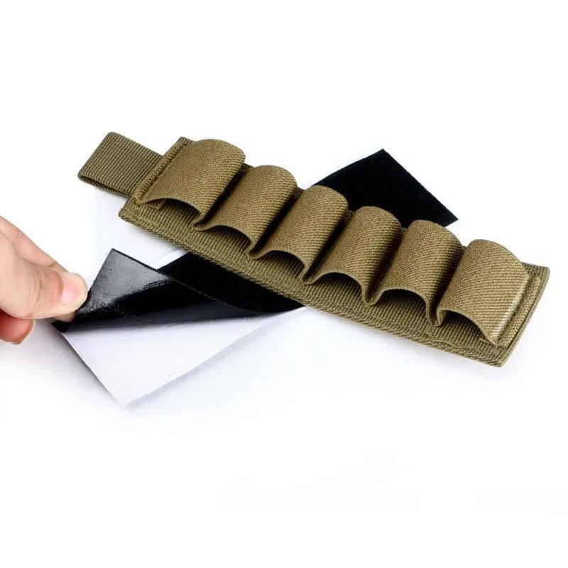 Tactical 6-hole storage sticker organiser in 1000D nylon fabric showing attachment points