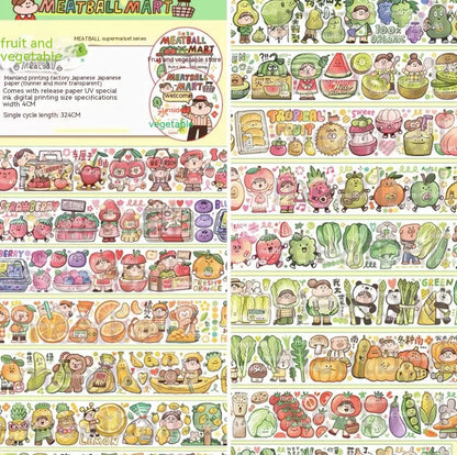 Haemorrhoid tape packaging stickers with cute cartoon characters on Japanese paper, 42 style options