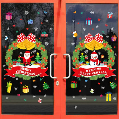 Cartoon design electrostatic wall sticker measuring 60×45cm for glass windows