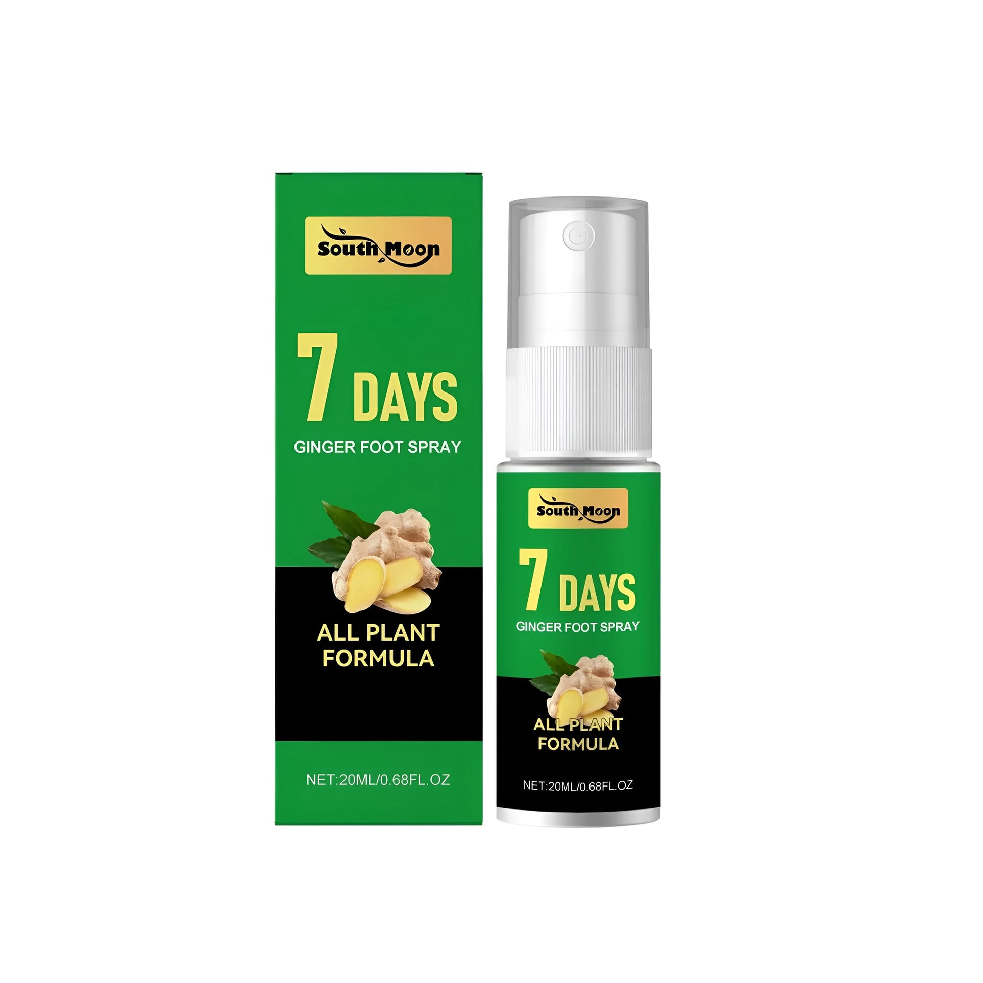 20ml foot and leg spray bottle with ginger and centella asiatica extracts