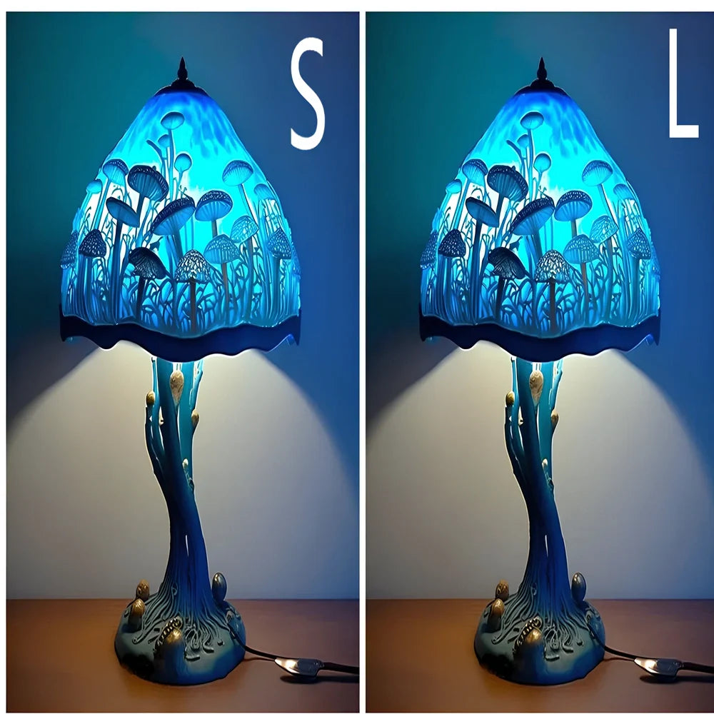 Magic Mushroom LED decorative lamp with USB plug in 15cm or 30cm size options