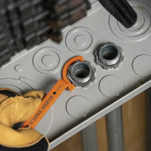 Crescent magnetic suction wrench catheter locking wrench kit three-piece set with orange, gray, and black wrenches