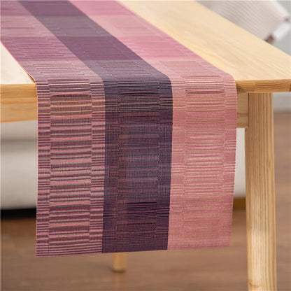 PVC kitchen sink mat with non-slip backing in gradient bamboo pattern, 30x180cm size