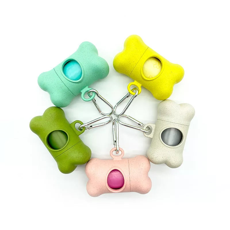 Eco-friendly portable pet pooper scooper in beige and army green