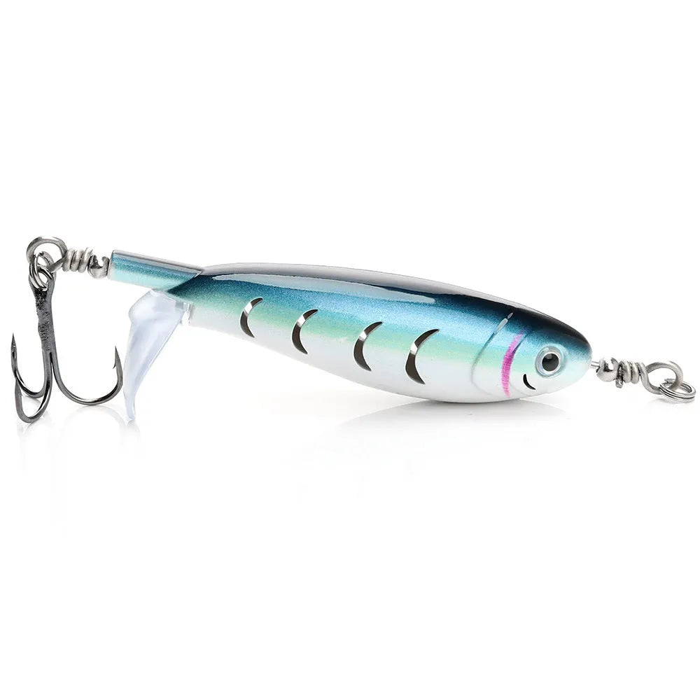 7.5cm road fishing bait showing bionic design with colour variants and 8g weight
