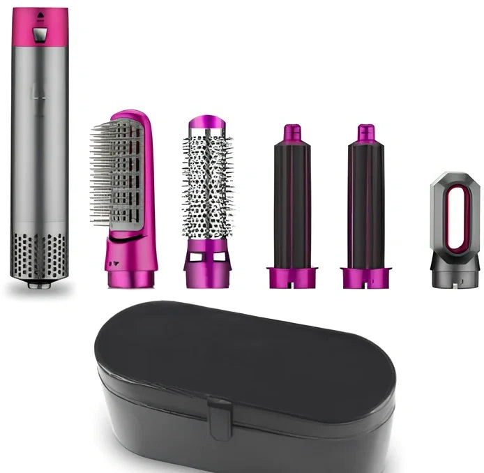 Multifunctional hot air curling iron in six colours with constant temperature technology and UK electrical compatibility