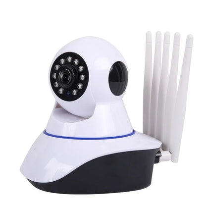 Wireless dome surveillance camera with night vision, 115mm by 130mm size, in white colour