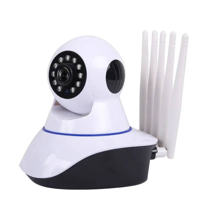 White wireless dome night vision camera with 1 million pixel sensor and 3.6mm lens for HD surveillance