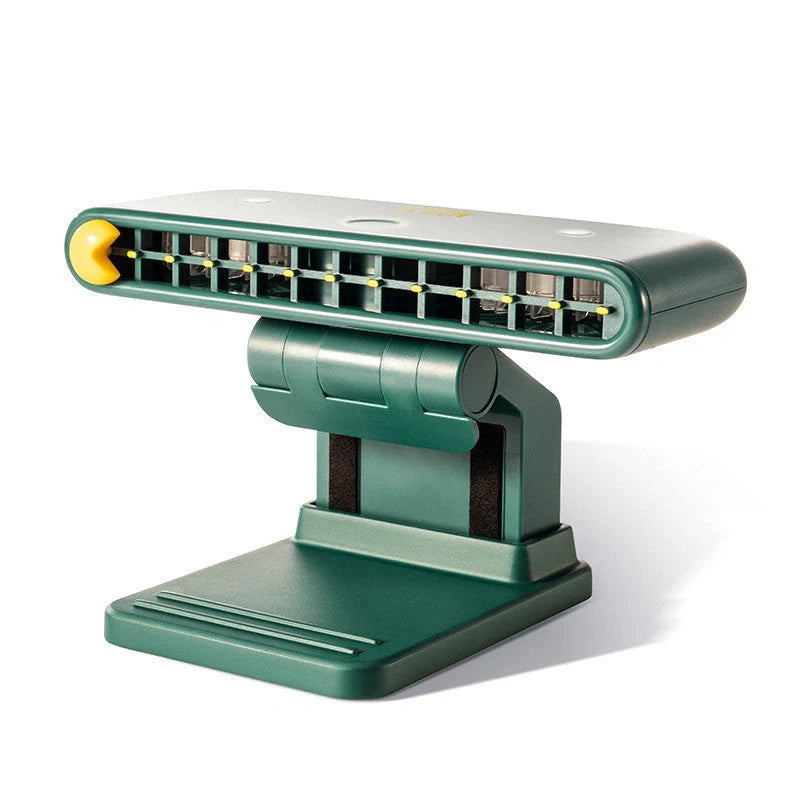 SY14 USB Handheld Computer Clip Screen Fan in white, green, and blue