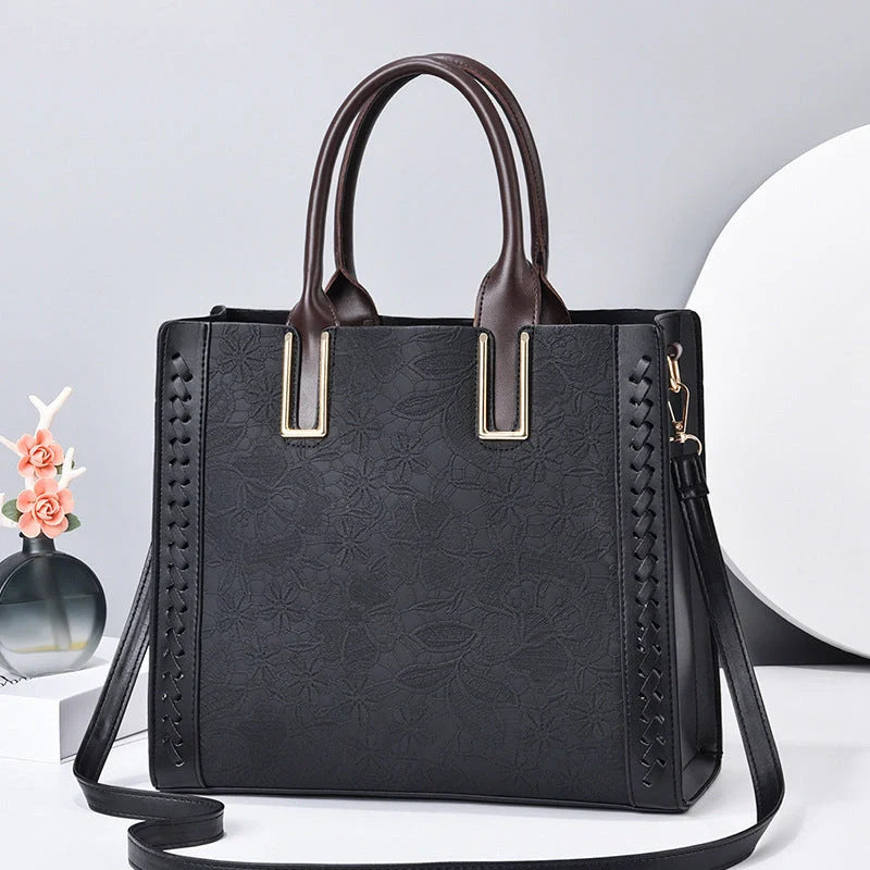 Adjustable shoulder bag for women in premium PU leather, available in multiple colors