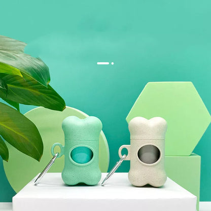 Eco-friendly portable pet pooper scooper in beige and army green