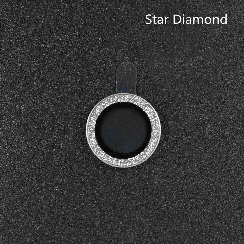 iPhone 12 lens protective film with diamond-cut aluminium alloy ring and tempered glass layer